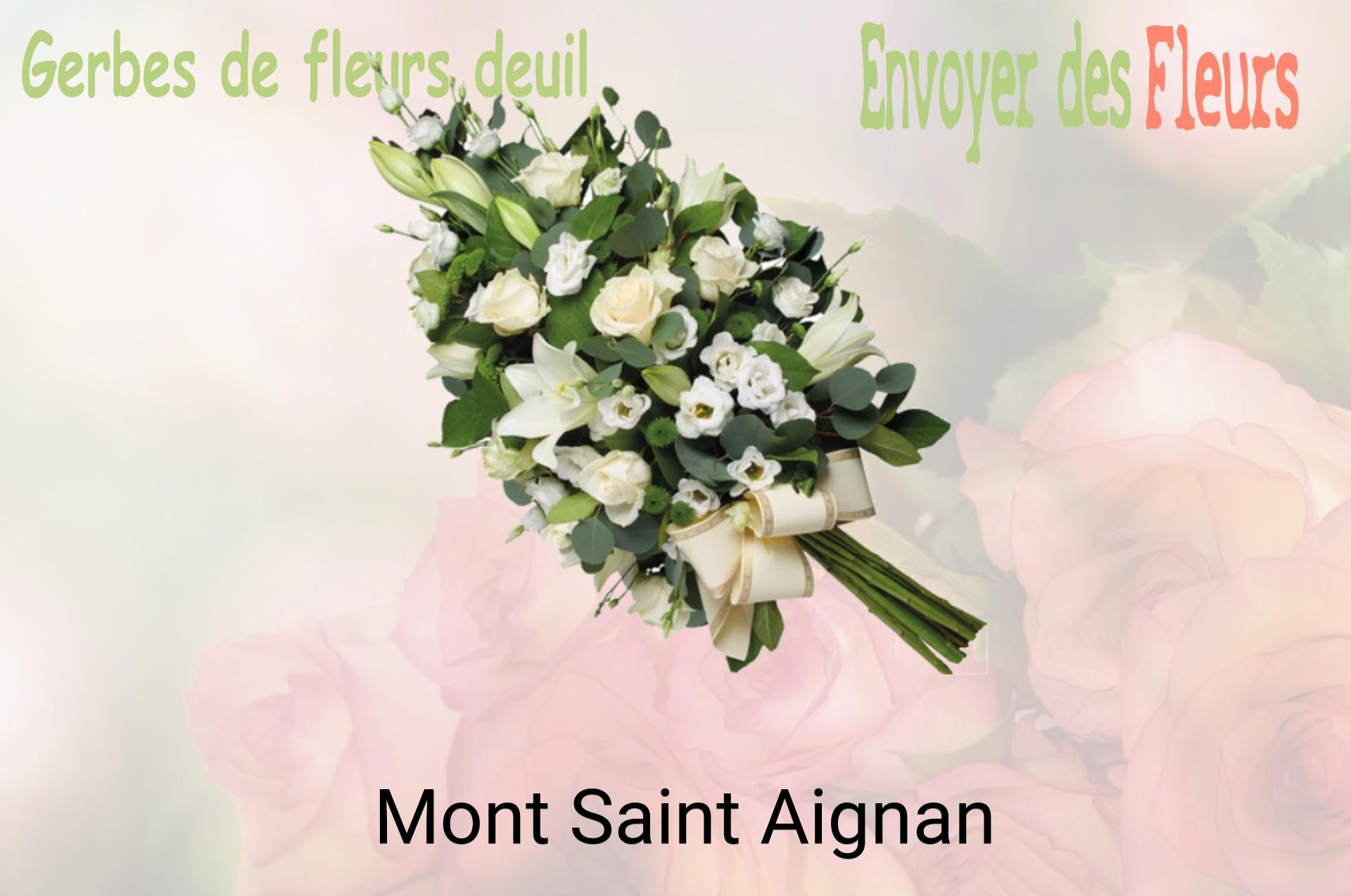 Gerbe de fleurs de deuil livrée à Mont-Saint-Aignan